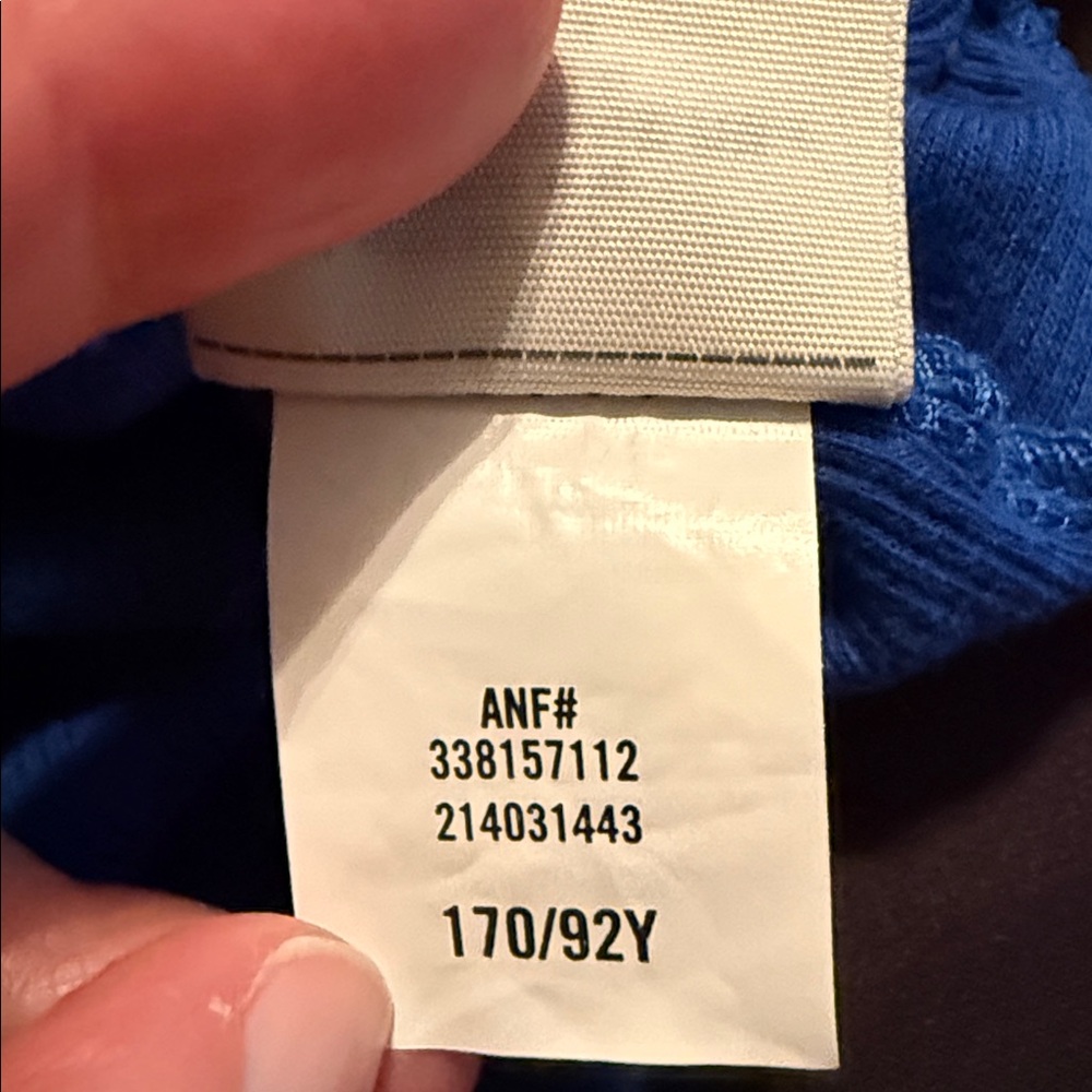 π€HOLLISTER RARE Y2K ROYAL BLUE LACE RIBBON TANK TOP SIZE Mπ€ - Picture 9 of 10